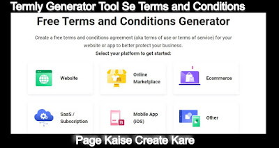Termly Generator Tool Se Terms and Conditions Page Kaise Create Kare
