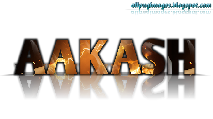 Aakash 3D name PNG image