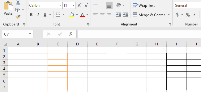 posizione o lo spessore dei bordi selezionati in excel