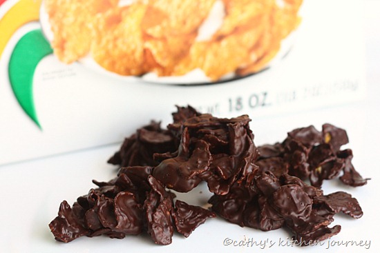 chocolate covered cornflakes