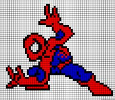 Spider-Man - Minecraft Pixel Art Templates | Minecraft Pixel Art