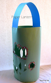 kids craft paper lantern