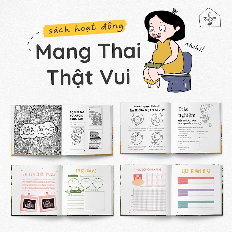 [A116] Sách tô màu cho Bà Bầu - Mẹ Bầu Zui