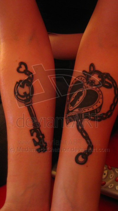 Lock And Key Tattoos For Couples