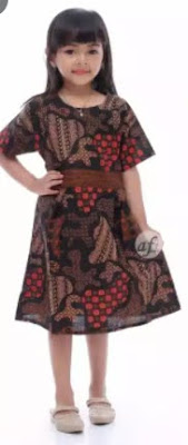 model baju batik anak perempuan lengan panjang