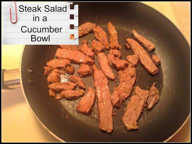 Easy Dinner Idea For 2  #Steak Salad  #Cucumber Bowl  #steak