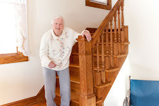 elderly stairs and fall safety prevention