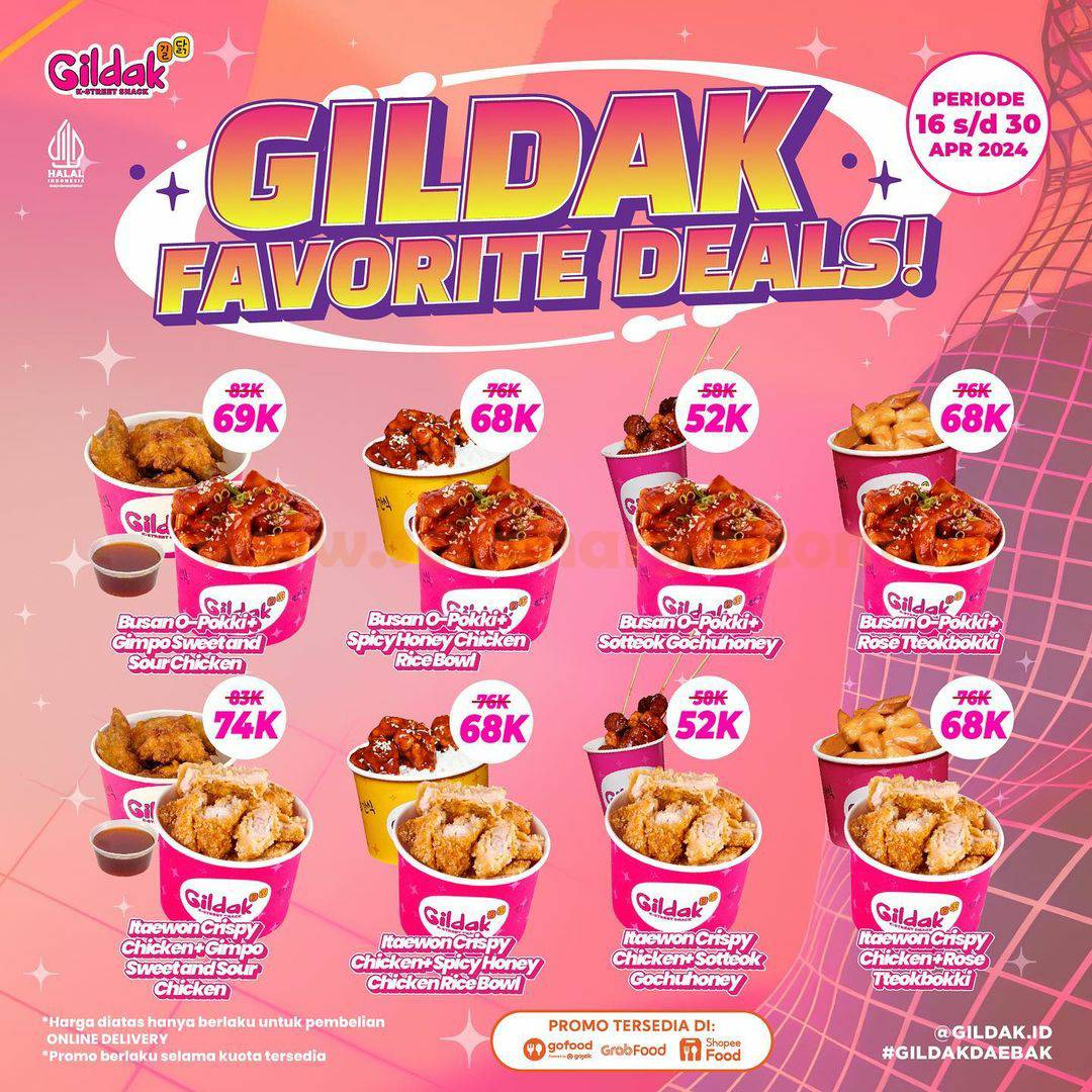 Promo GILDAK FAVORITE DEALS – Harga Paket Mulai Rp. 38K