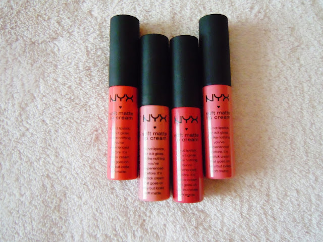 NYX Soft Matte Lip Cream swatches