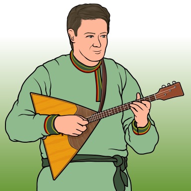 ロシアの弦楽器 バラライカ balalaika