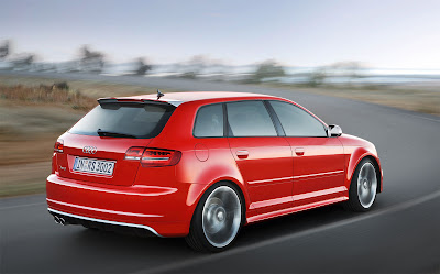 2012 Audi RS 3 Sportback Rear Angle View