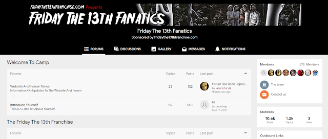 Friday The 13th Fanatics Forum Open Once Again