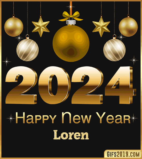 Happy New Year 2024 gif Loren