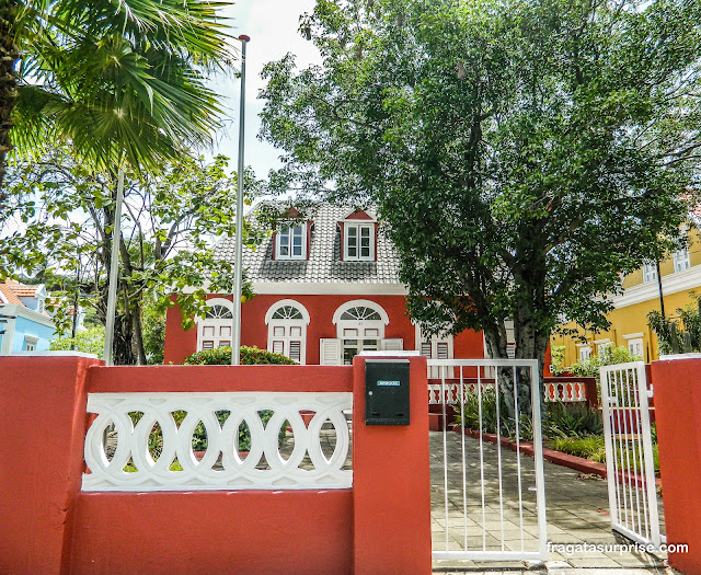 Casarão no Bairro de Scharloo em Willemstad, Curaçao