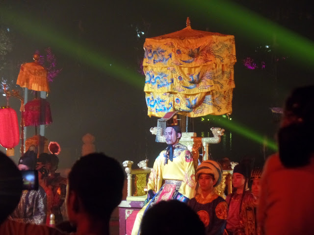 xi'an tang paradise water screen show