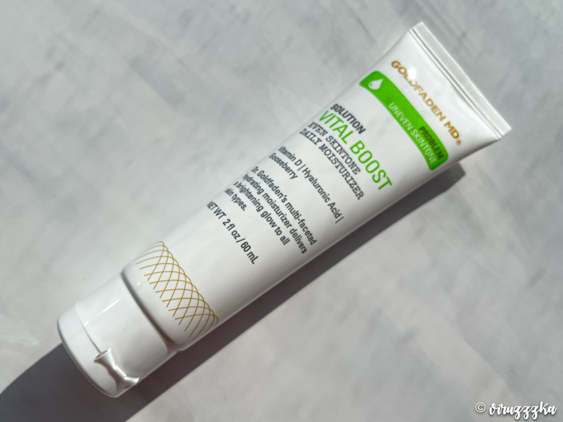 GOLDFADEN MD VITAL BOOST Even Skintone Daily Moisturizer Review