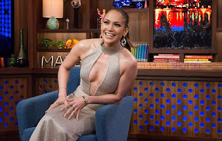 Jennifer Lopez, 46, attended the Watch What Happens Live on Monday, February 29, 2016, wearing a plunging dress with swept up hair and ankle strap heels and she totally knocked our socks off.