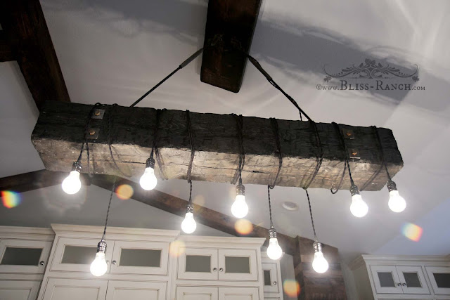 Faux Beam Hanging Ceiling Light, Bliss-Ranch.com