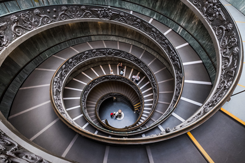 Escalera-de-Bramante-Museos-Vaticanos-Roma