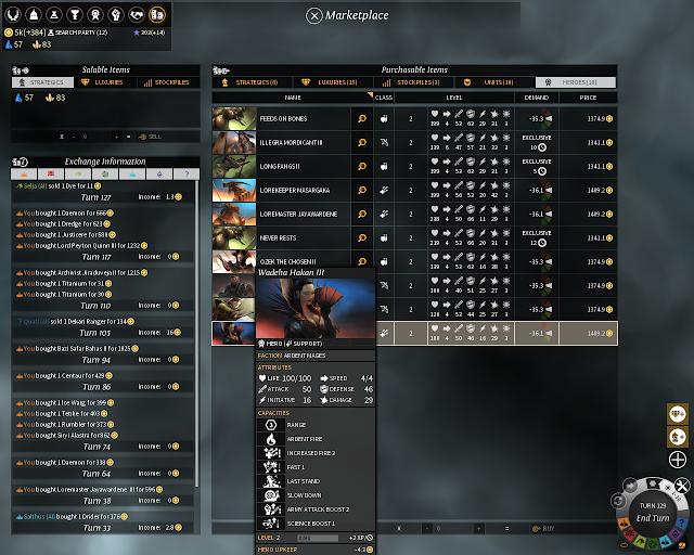 Hero Marketplace | Endless Legend Game Screenshot