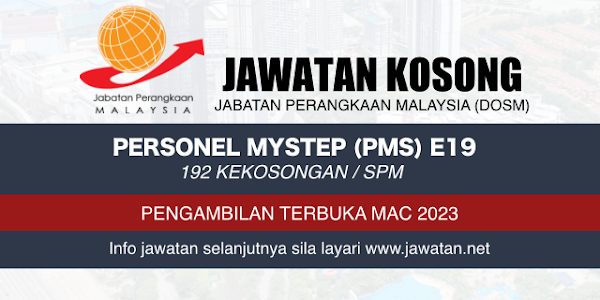 Jawatan Kosong DOSM Selangor 2023