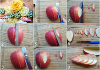 how to cut leaves from an apple