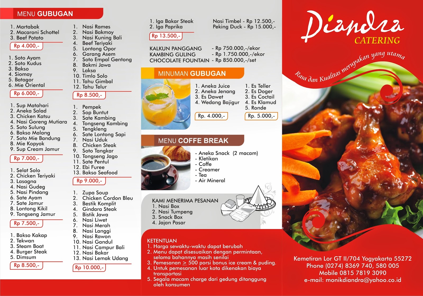 Diandra Catering Brosur Diandra Catering