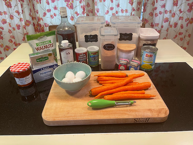 Carrot Cake Mise en place