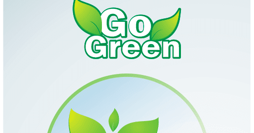 Membuat Desain Poster Go Green Lingkungan Hidup di 