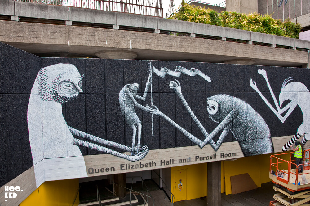 Street Artist Phlegm London Southbank Centre Mural