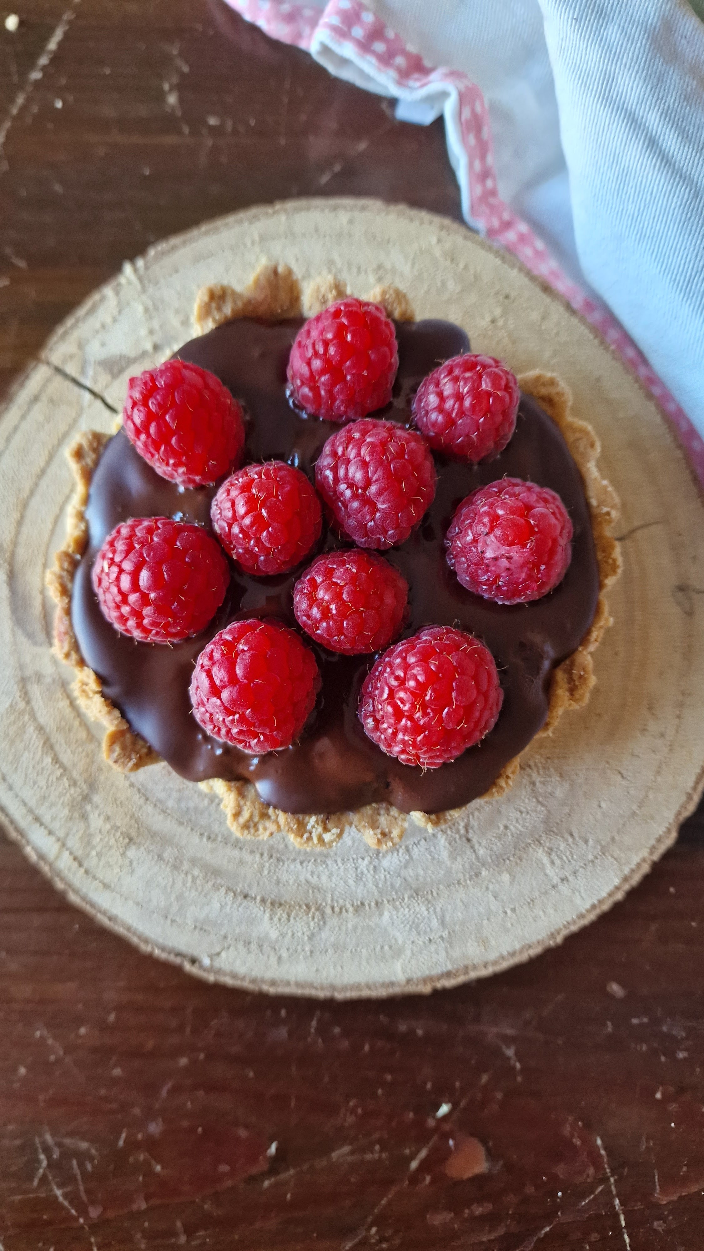 Tarteletes de Framboesas e Chocolate