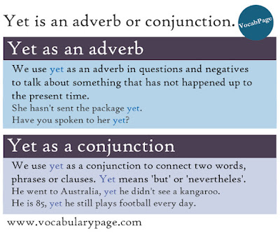 Yet is adverb or conjunction