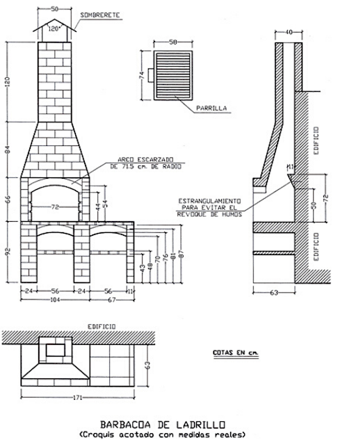 Plano de la barbacoa