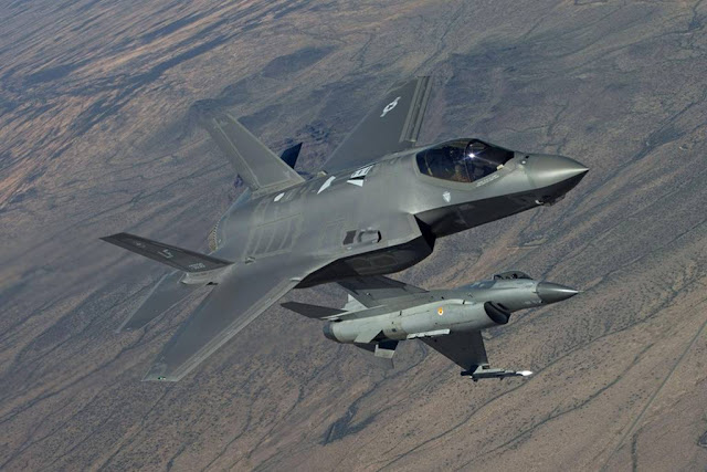 F-16 pilots fight against F-35