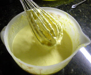 the pineapple ice cream mix