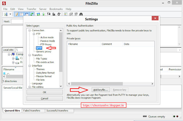  SFTP under Connection