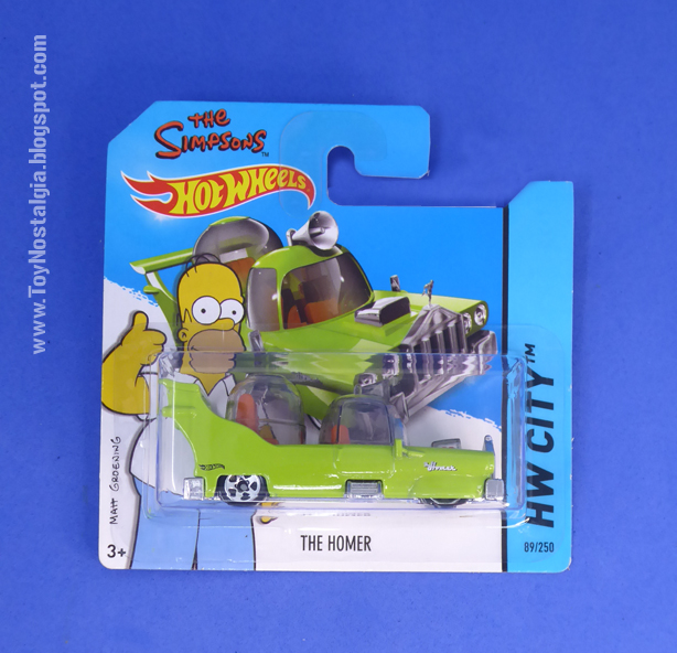 Homeromóvil - The Homer Los Simpsons - serie animada HOTWHEELS - 1:64 - 2014 (Autos de películas y series / Movie cars)