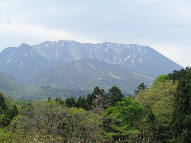 大山環状道路から見た大山の眺望