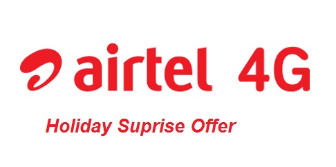 Airtel Holiday Suprise Offer - Free Data For 3 Months