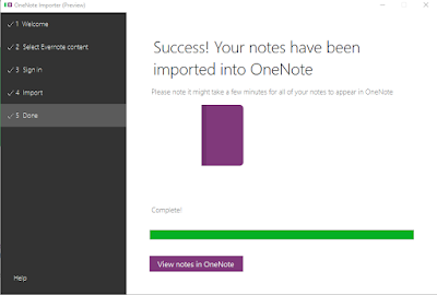 Evernote to OneNote