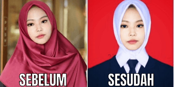 Edit Foto Pakai Jas Wanita Hijab di PicsArt