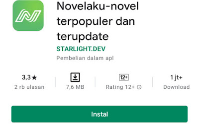 Novelaku, aplikasi baca novel