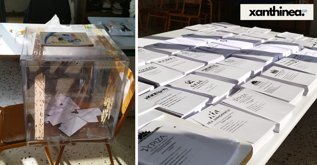 Εκλογές 2023: Τα πρώτα αποτελέσματα στον Δήμο Ξάνθης – Προβάδισμα ΝΔ