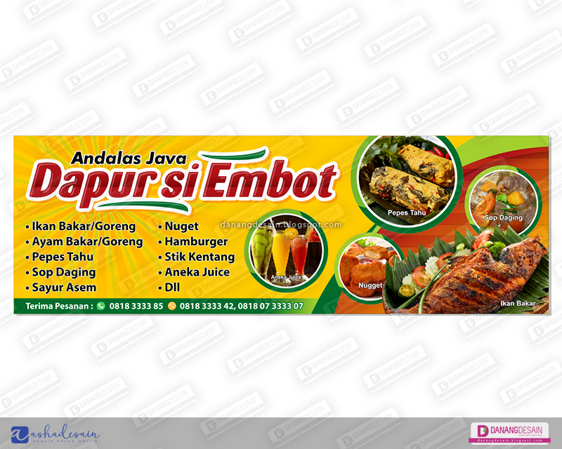 Contoh Desain Spanduk  Banner Rumah  Makan  Contoh Desain 