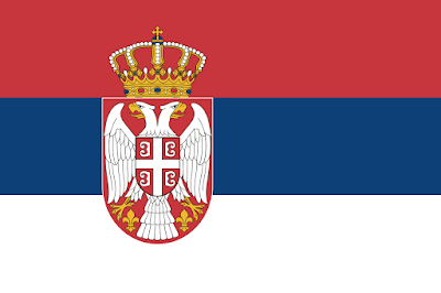 Logo Gambar Bendera Negara Serbia PNG JPG ukuran 400 px