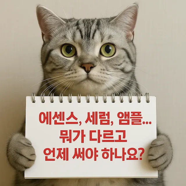 에센스, 세럼, 앰플… 차이