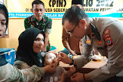 Menuju Indonesia Bebas Polio, Polres Aceh Timur Dukung Pencanangan Pekan Imunisasi Nasional