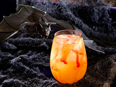  To create this Blood Sucker cocktail, shake up triple sec, vodka and pineapple juice, then strain and pour into a glass.
