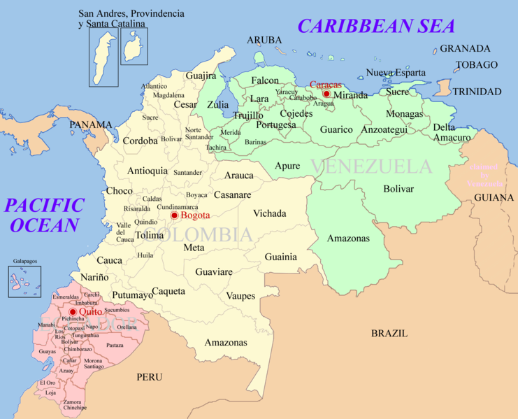 map of colombia. images Click the map to zoom