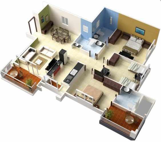 desain rumah minimalis 3 kamar tidur type 36 72
